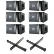 KIT JBL VRX LINE ARRAY 6 Têtes 4 SUB Ampli 12000w